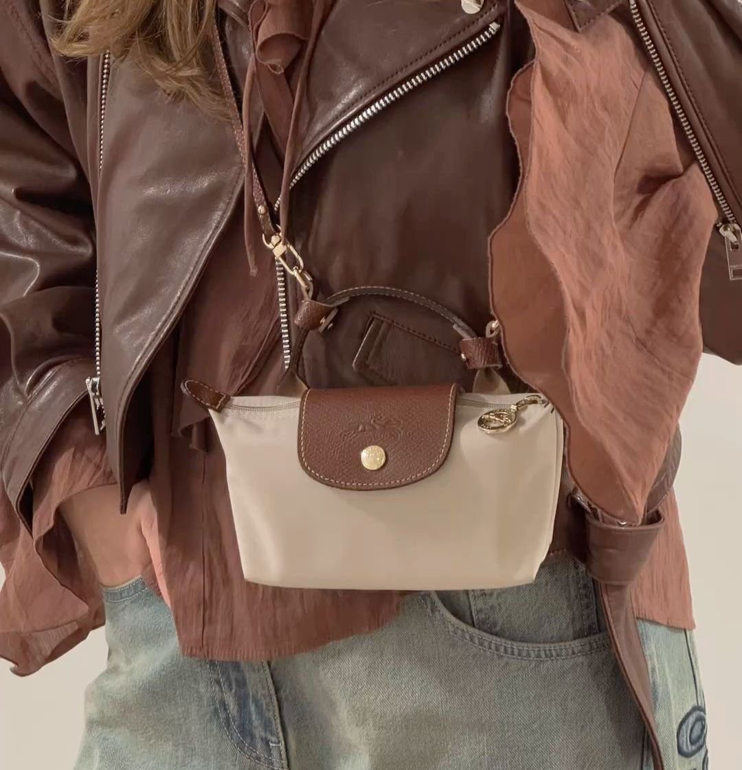 Sac longchamps Mini beige